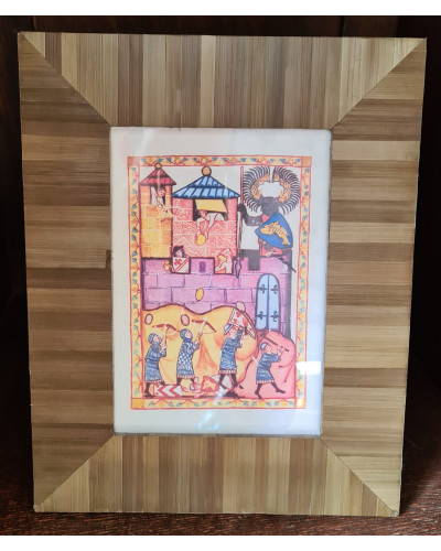 Cadre photo 25x20 aux lignes perpendiculaires
