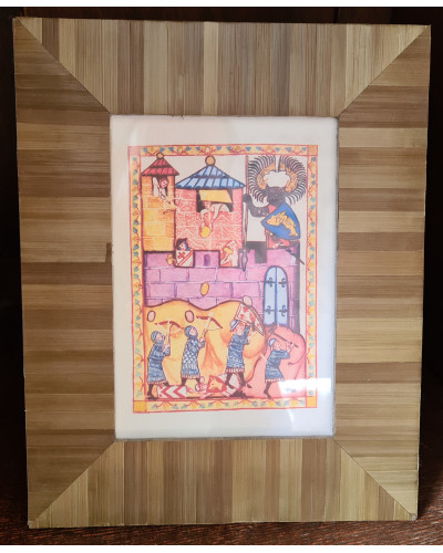 Cadre photo 25x20 aux lignes perpendiculaires