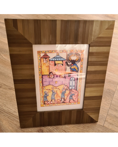Cadre photo 25x20 aux lignes perpendiculaires