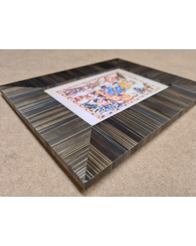 Cadre photo 25x20 aux lignes perpendiculaires