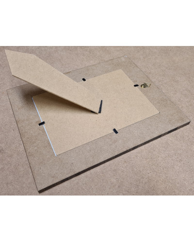 Cadre photo 25x20 aux lignes perpendiculaires