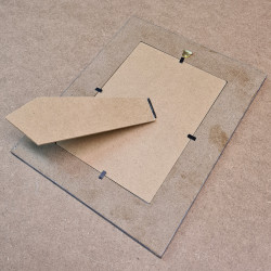 Cadre photo 25x20 aux lignes perpendiculaires